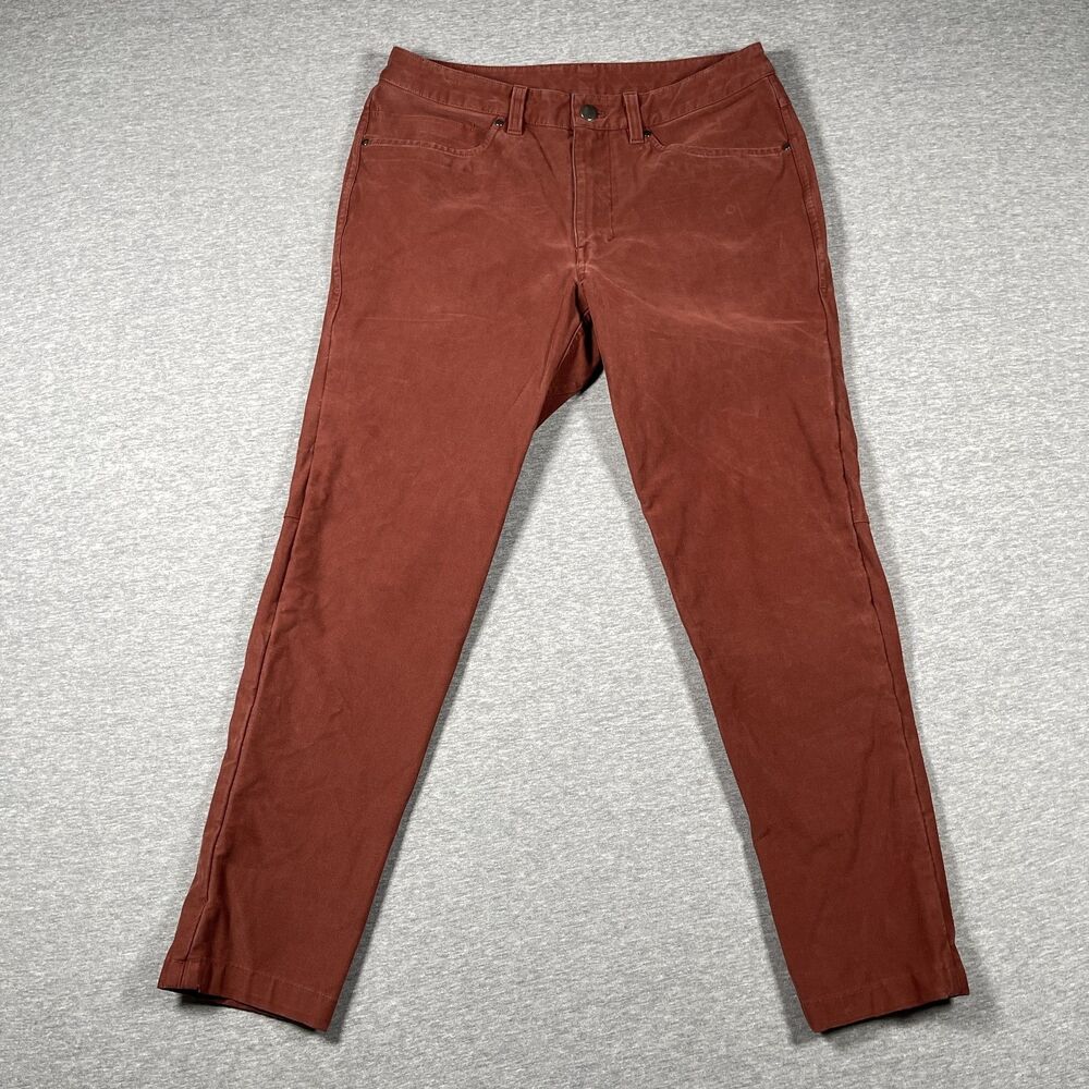 Lululemon Pants Mens 30 29x27 Rust Chino Tapered Twill Slim Trouser Skinny